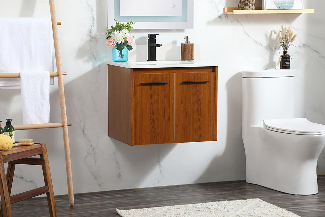 Elegant Bathroom Vanity - Teak (VF44524MTK-BS)