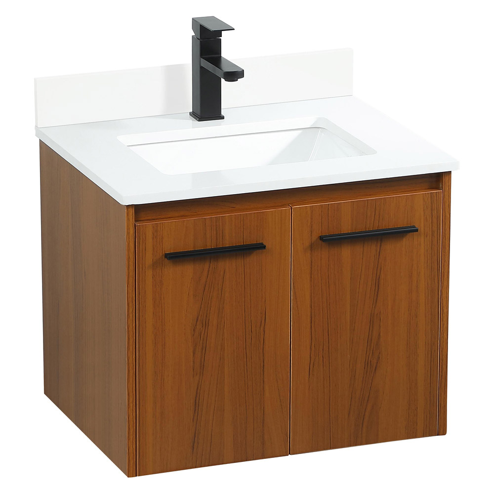 Elegant Bathroom Vanity - Teak (VF44524MTK-BS)