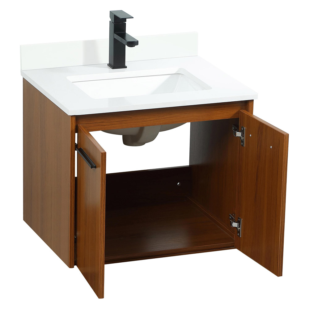 Elegant Bathroom Vanity - Teak (VF44524MTK-BS)