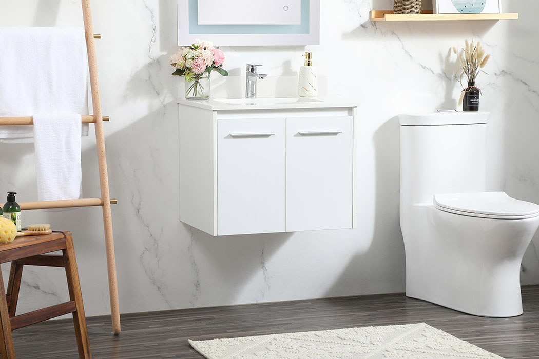 Elegant Bathroom Vanity - White (VF44524MWH-BS)