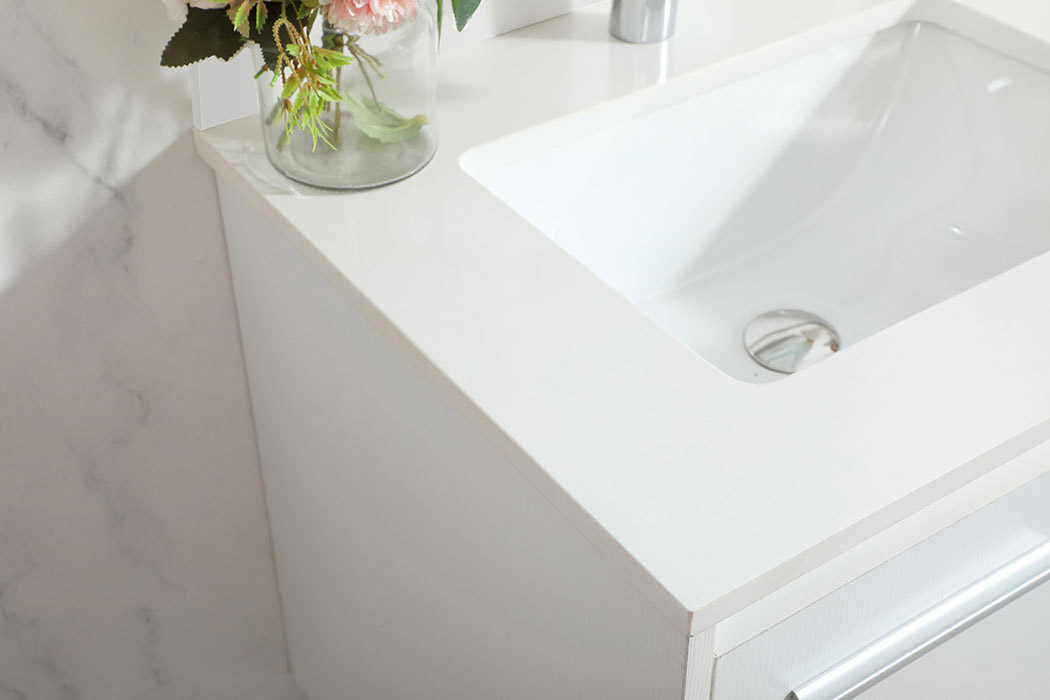 Elegant Bathroom Vanity - White (VF44524MWH-BS)