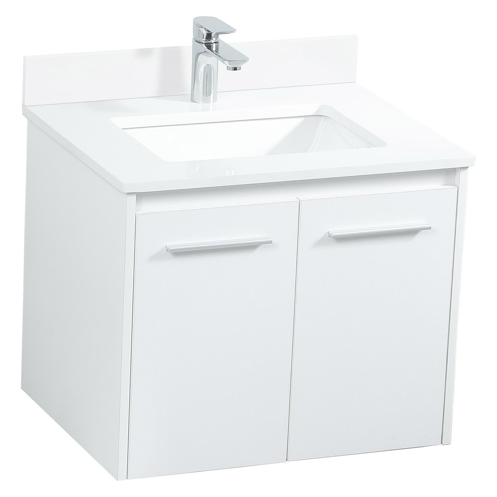 Elegant Bathroom Vanity - White (VF44524MWH-BS)