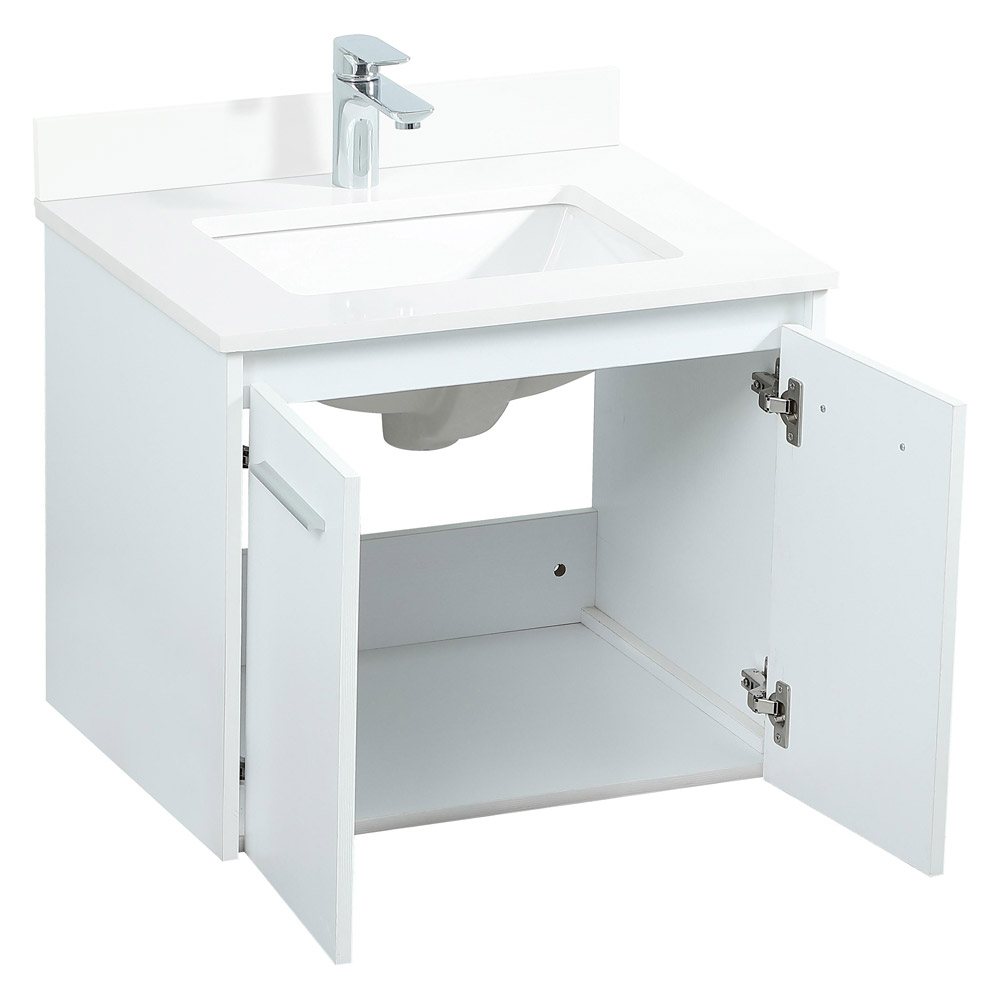 Elegant Bathroom Vanity - White (VF44524MWH-BS)