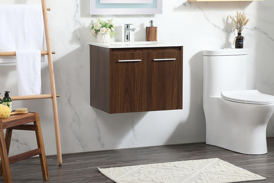 Elegant Bathroom Vanity - Walnut (VF44524MWT)