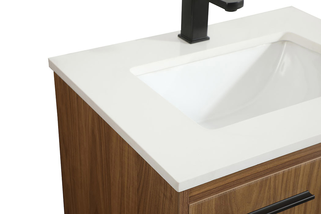 Elegant Bathroom Vanity - Walnut Brown (VF44524WB)