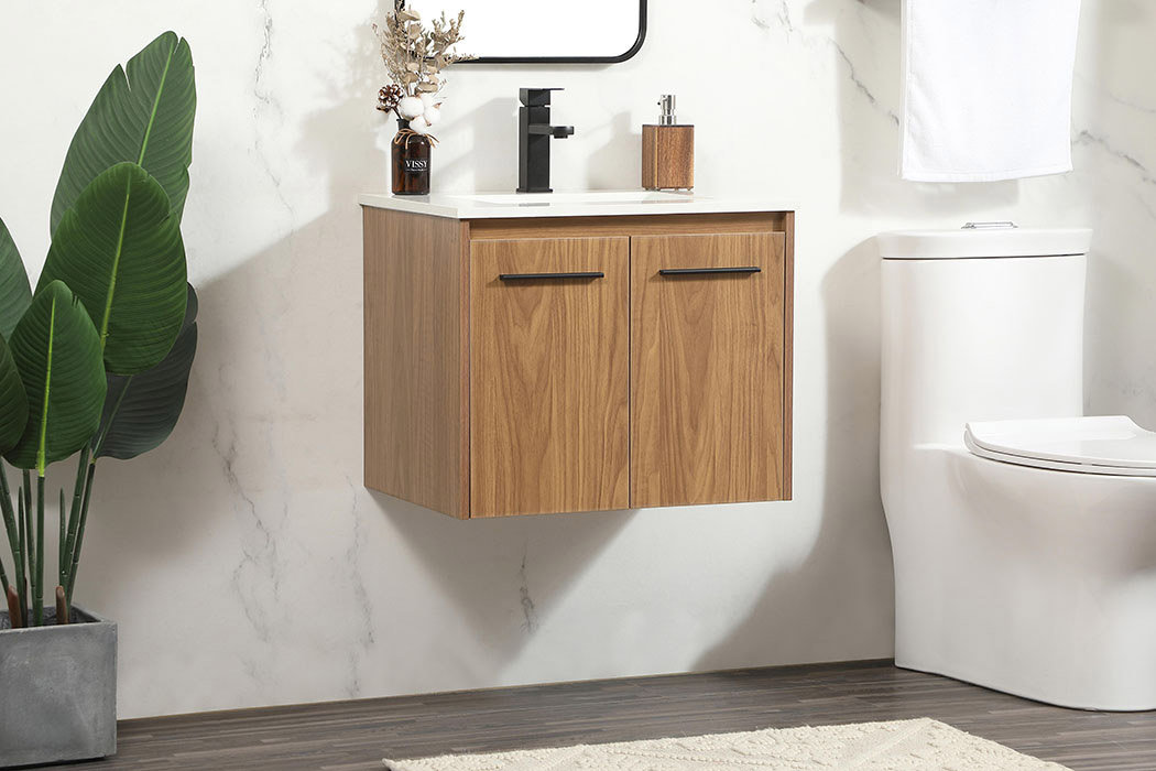 Elegant Bathroom Vanity - Walnut Brown (VF44524WB)