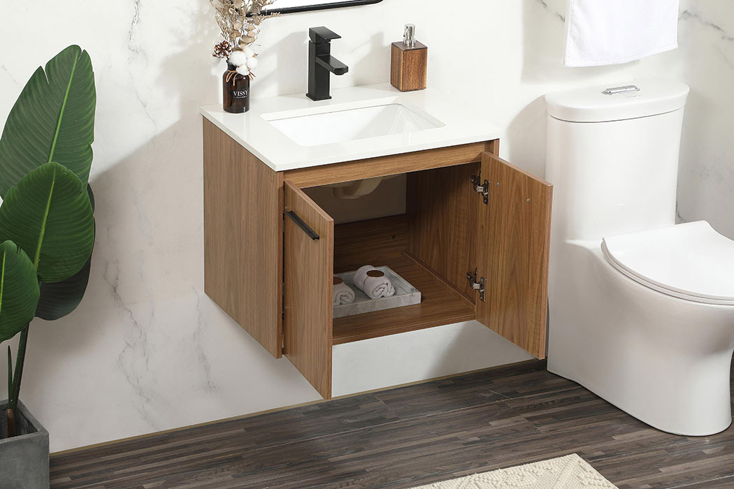 Elegant Bathroom Vanity - Walnut Brown (VF44524WB)