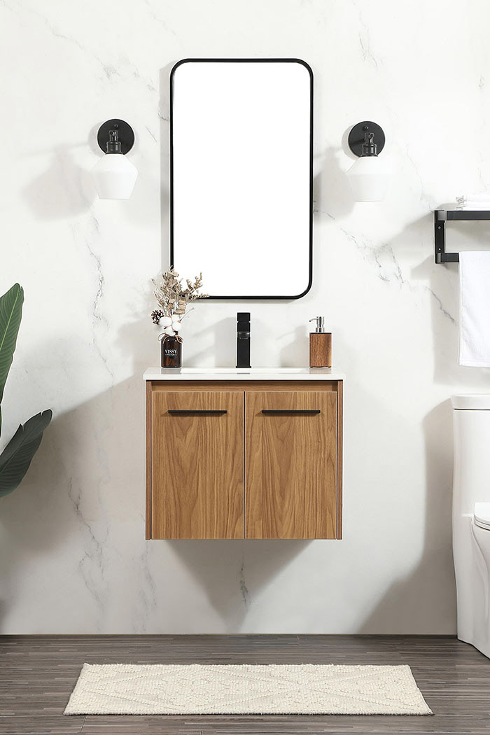 Elegant Bathroom Vanity - Walnut Brown (VF44524WB)