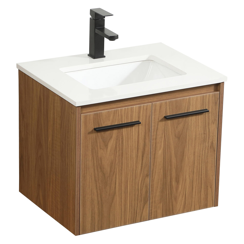 Elegant Bathroom Vanity - Walnut Brown (VF44524WB)