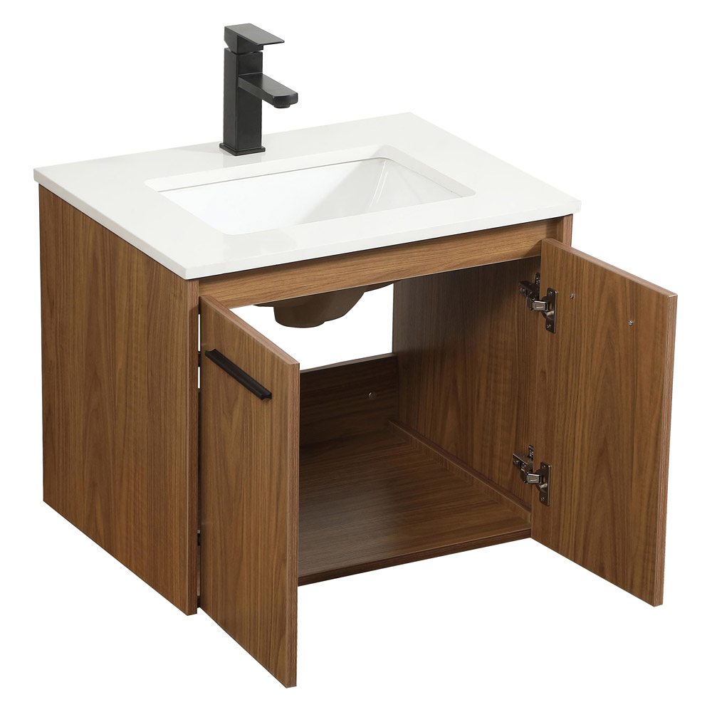 Elegant Bathroom Vanity - Walnut Brown (VF44524WB)