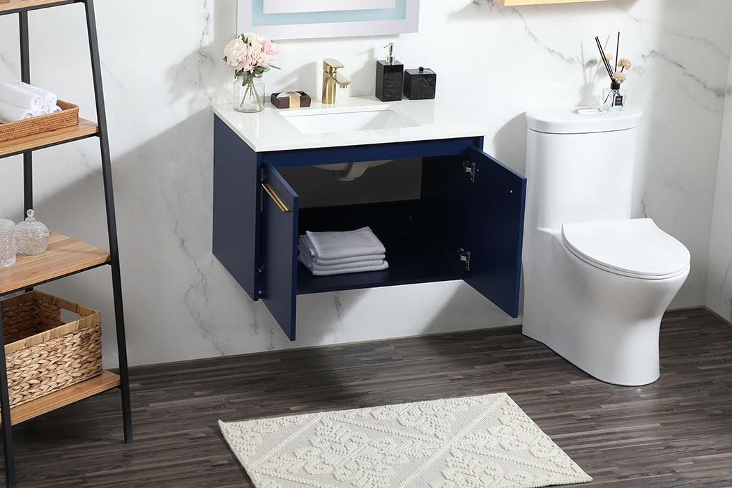 Elegant Bathroom Vanity - Blue (VF44530MBL)