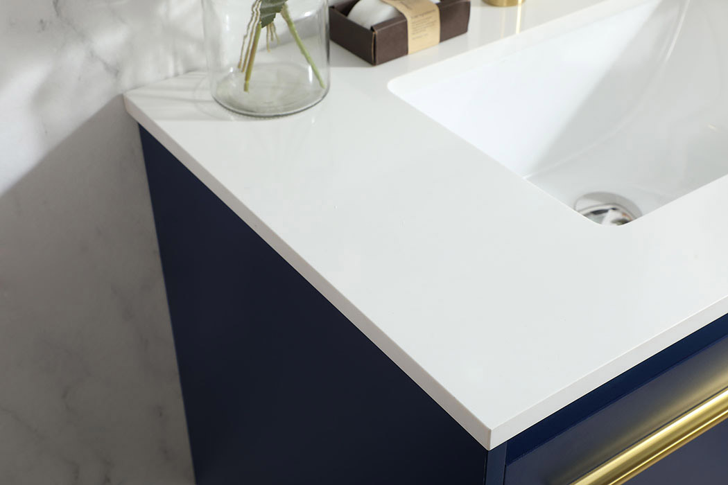 Elegant Bathroom Vanity - Blue (VF44530MBL)