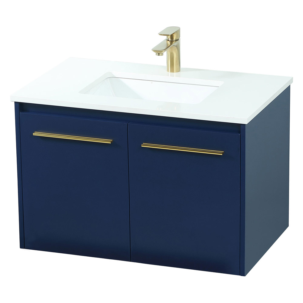 Elegant Bathroom Vanity - Blue (VF44530MBL)