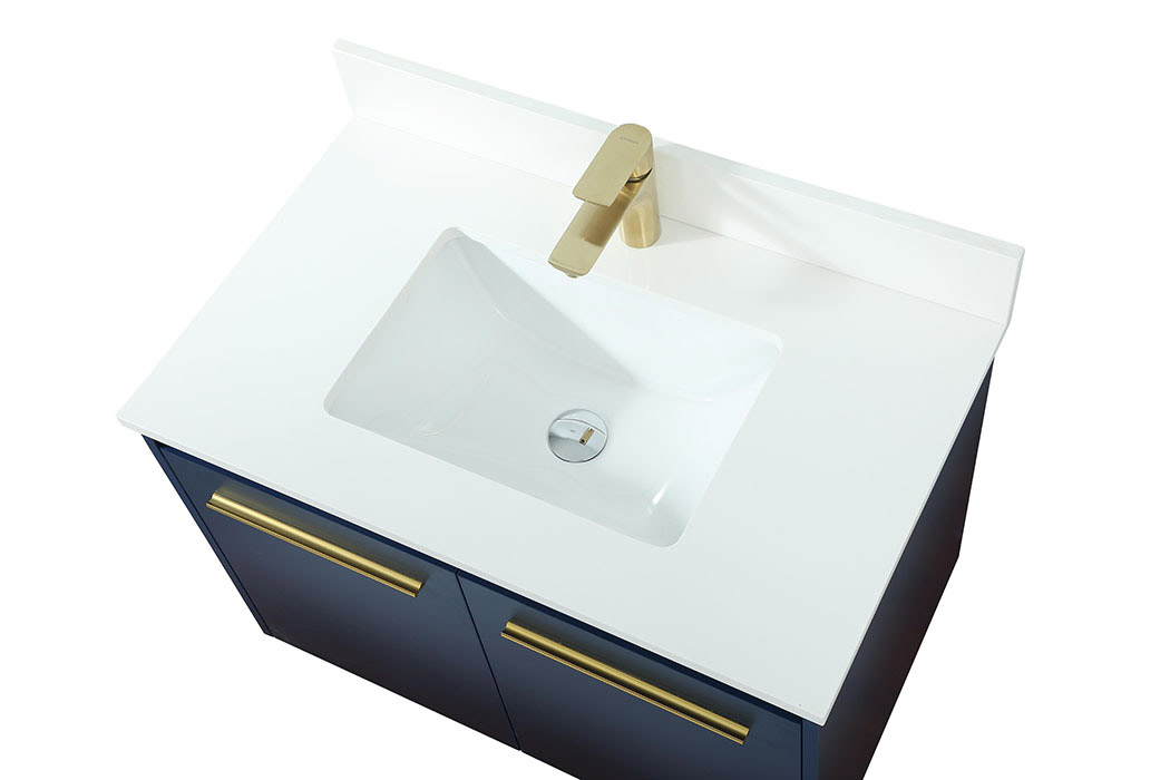 Elegant Bathroom Vanity - Blue (VF44530MBL-BS)