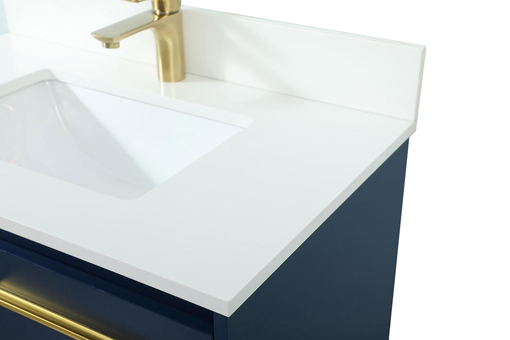 Elegant Bathroom Vanity - Blue (VF44530MBL-BS)