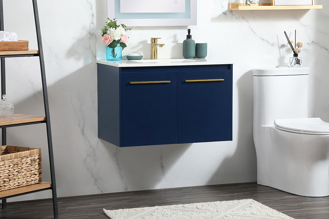 Elegant Bathroom Vanity - Blue (VF44530MBL-BS)