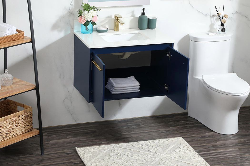 Elegant Bathroom Vanity - Blue (VF44530MBL-BS)