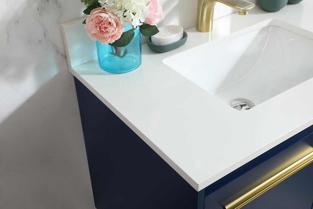 Elegant Bathroom Vanity - Blue (VF44530MBL-BS)