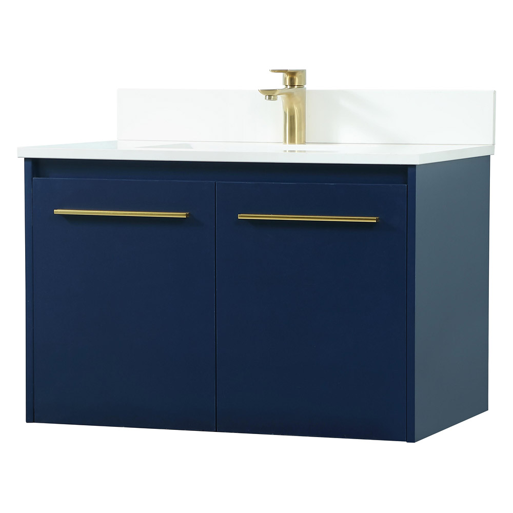 Elegant Bathroom Vanity - Blue (VF44530MBL-BS)