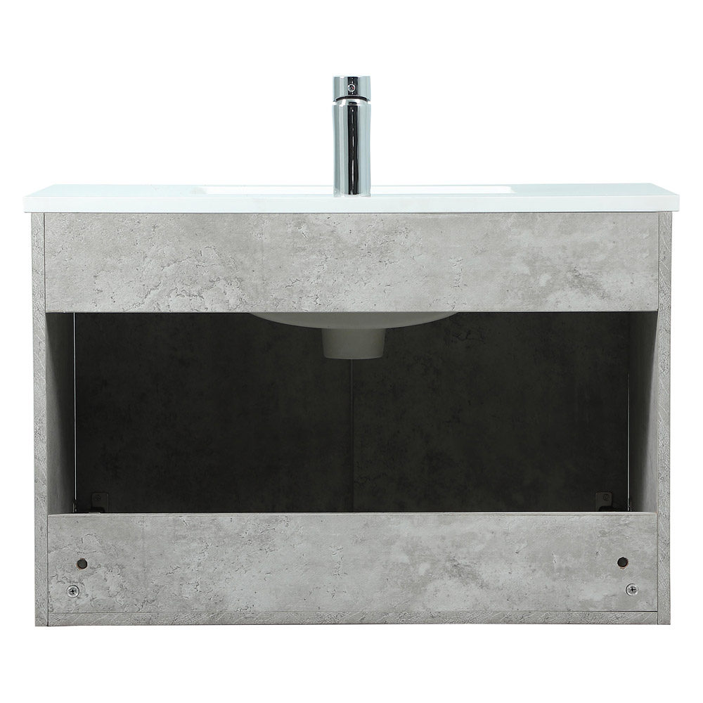 Elegant Bathroom Vanity - Concrete Gray (VF44530MCG)