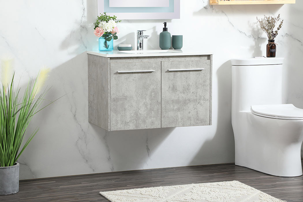 Elegant Bathroom Vanity - Concrete Gray (VF44530MCG)