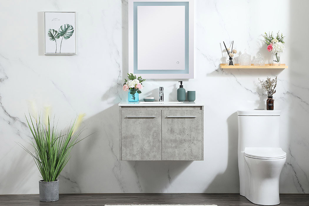 Elegant Bathroom Vanity - Concrete Gray (VF44530MCG)