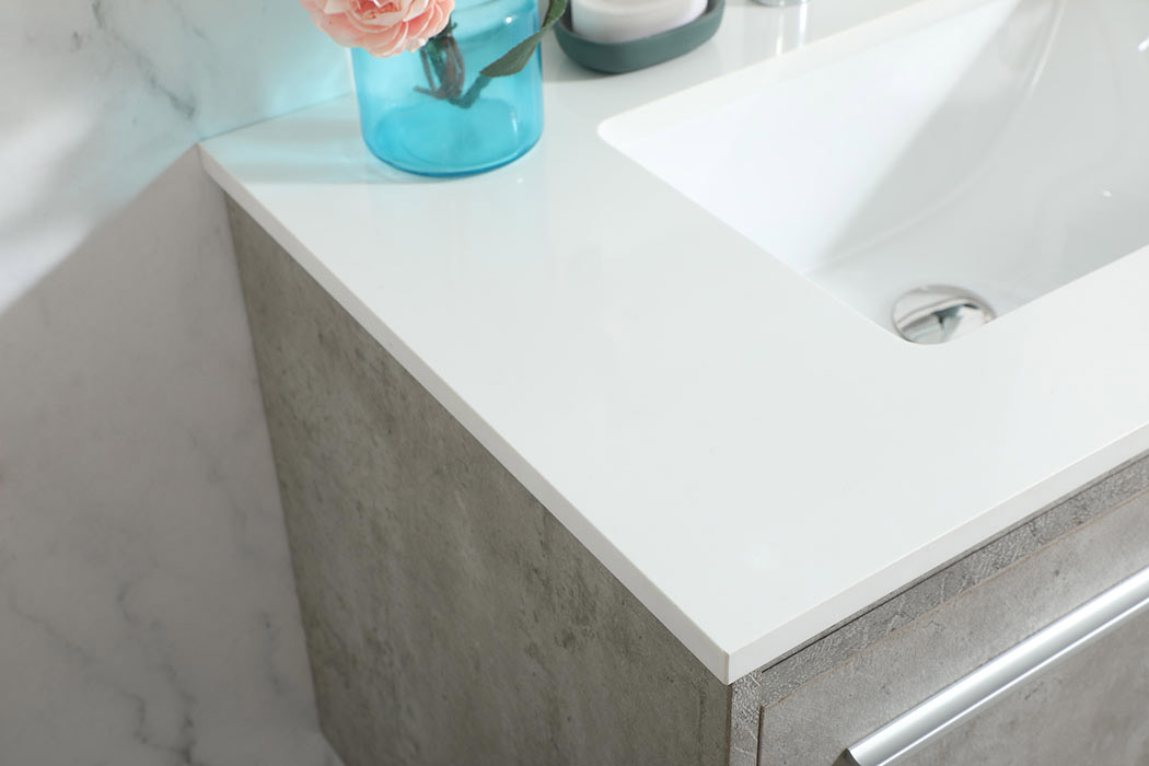 Elegant Bathroom Vanity - Concrete Gray (VF44530MCG)