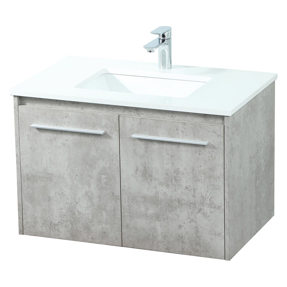 Elegant Bathroom Vanity - Concrete Gray (VF44530MCG)