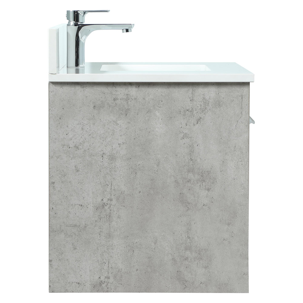 Elegant Bathroom Vanity - Concrete Gray (VF44530MCG-BS)