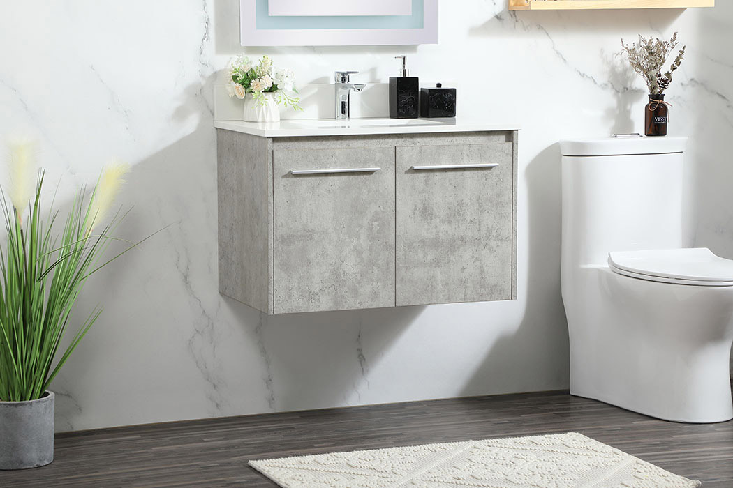 Elegant Bathroom Vanity - Concrete Gray (VF44530MCG-BS)