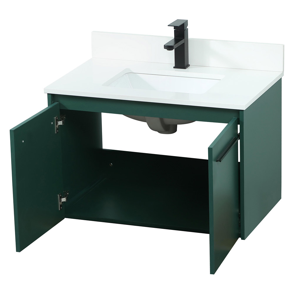 Elegant Bathroom Vanity - Green (VF44530MGN-BS)