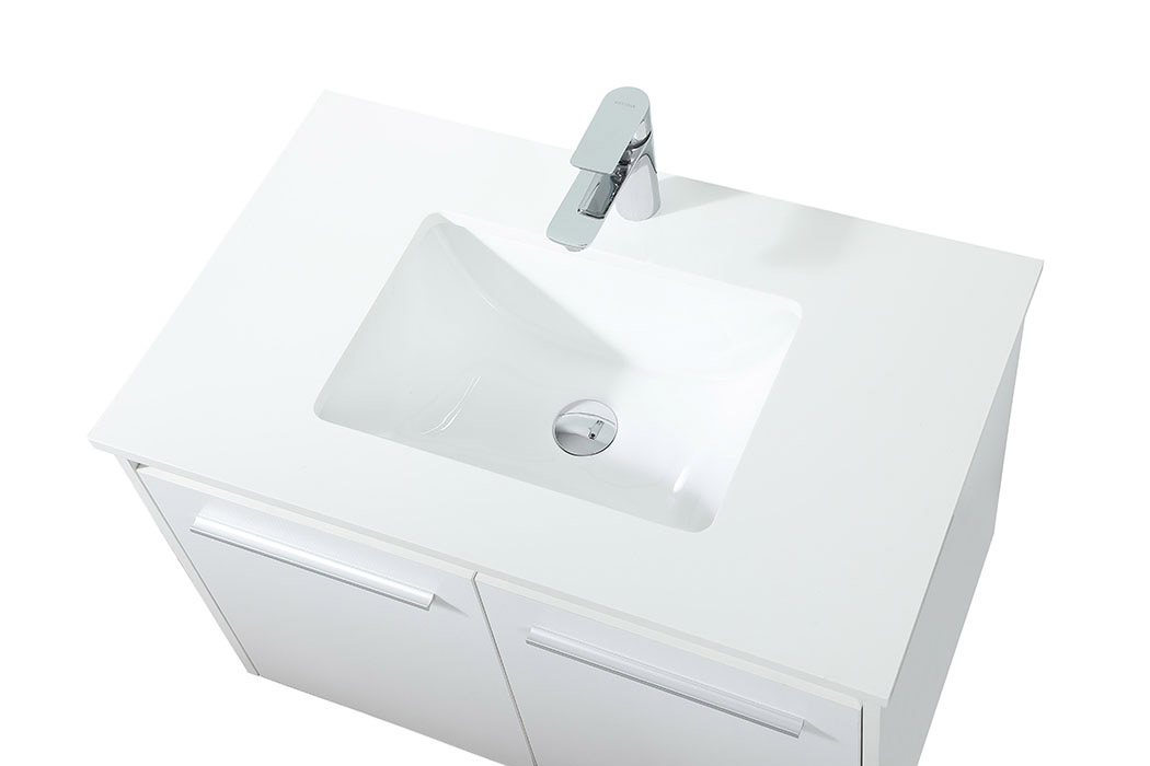 Elegant Bathroom Vanity - White (VF44530MWH)