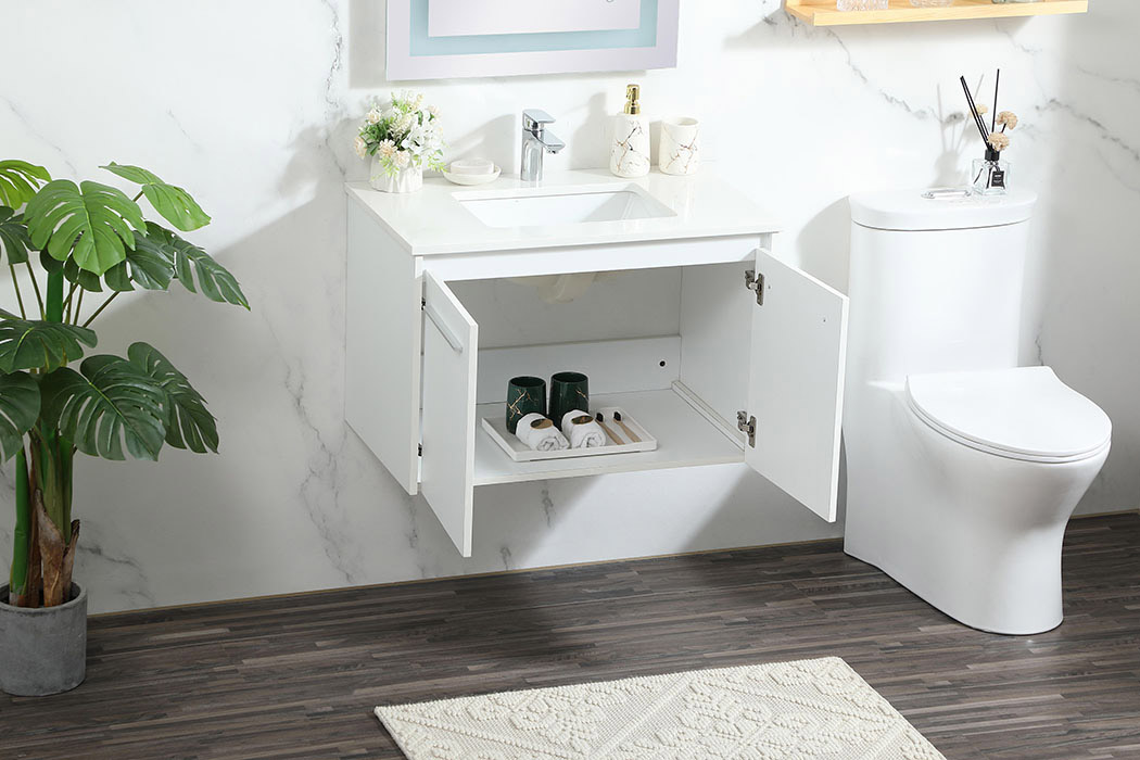 Elegant Bathroom Vanity - White (VF44530MWH)