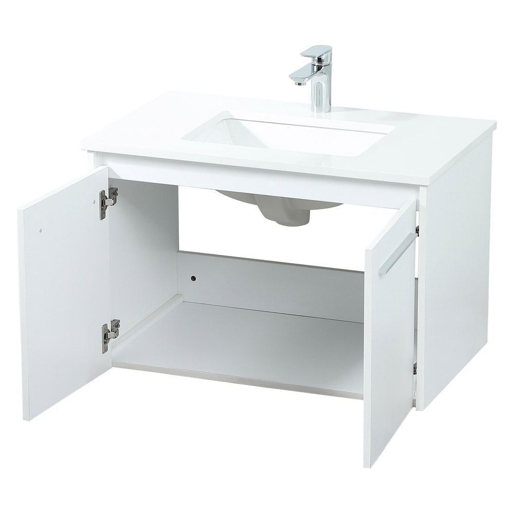 Elegant Bathroom Vanity - White (VF44530MWH)