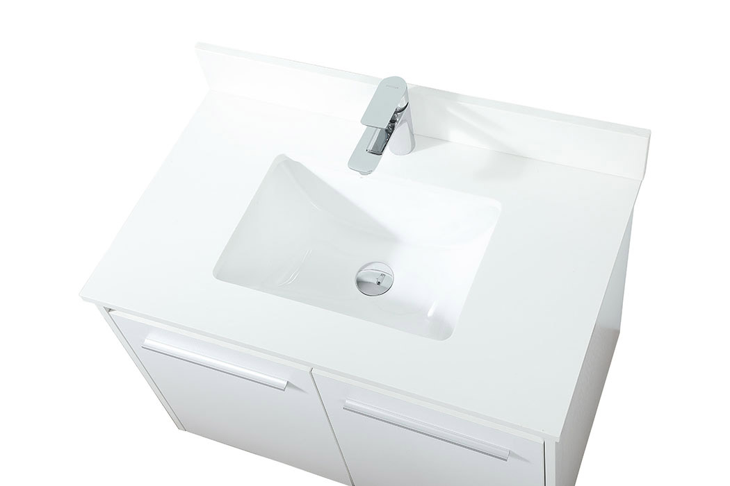 Elegant Bathroom Vanity - White (VF44530MWH-BS)