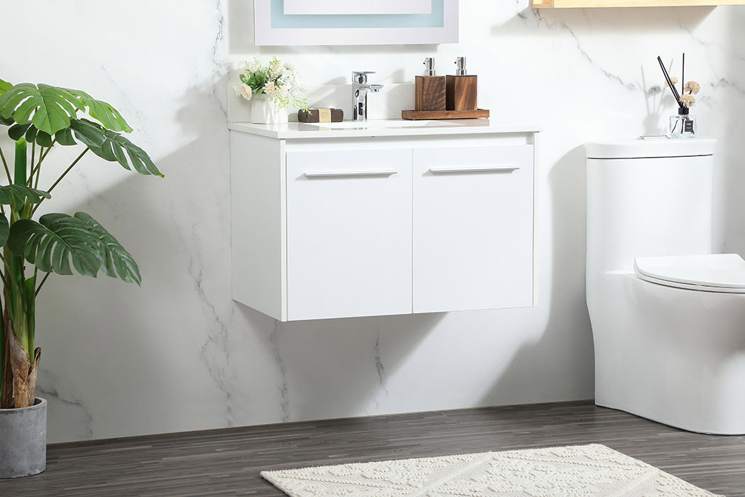 Elegant Bathroom Vanity - White (VF44530MWH-BS)