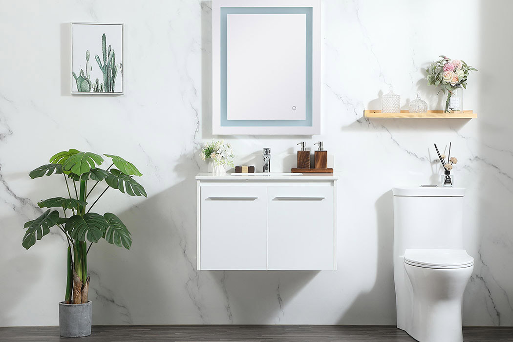 Elegant Bathroom Vanity - White (VF44530MWH-BS)