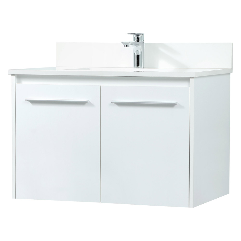 Elegant Bathroom Vanity - White (VF44530MWH-BS)