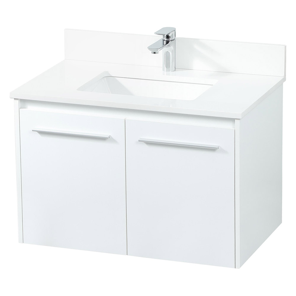 Elegant Bathroom Vanity - White (VF44530MWH-BS)