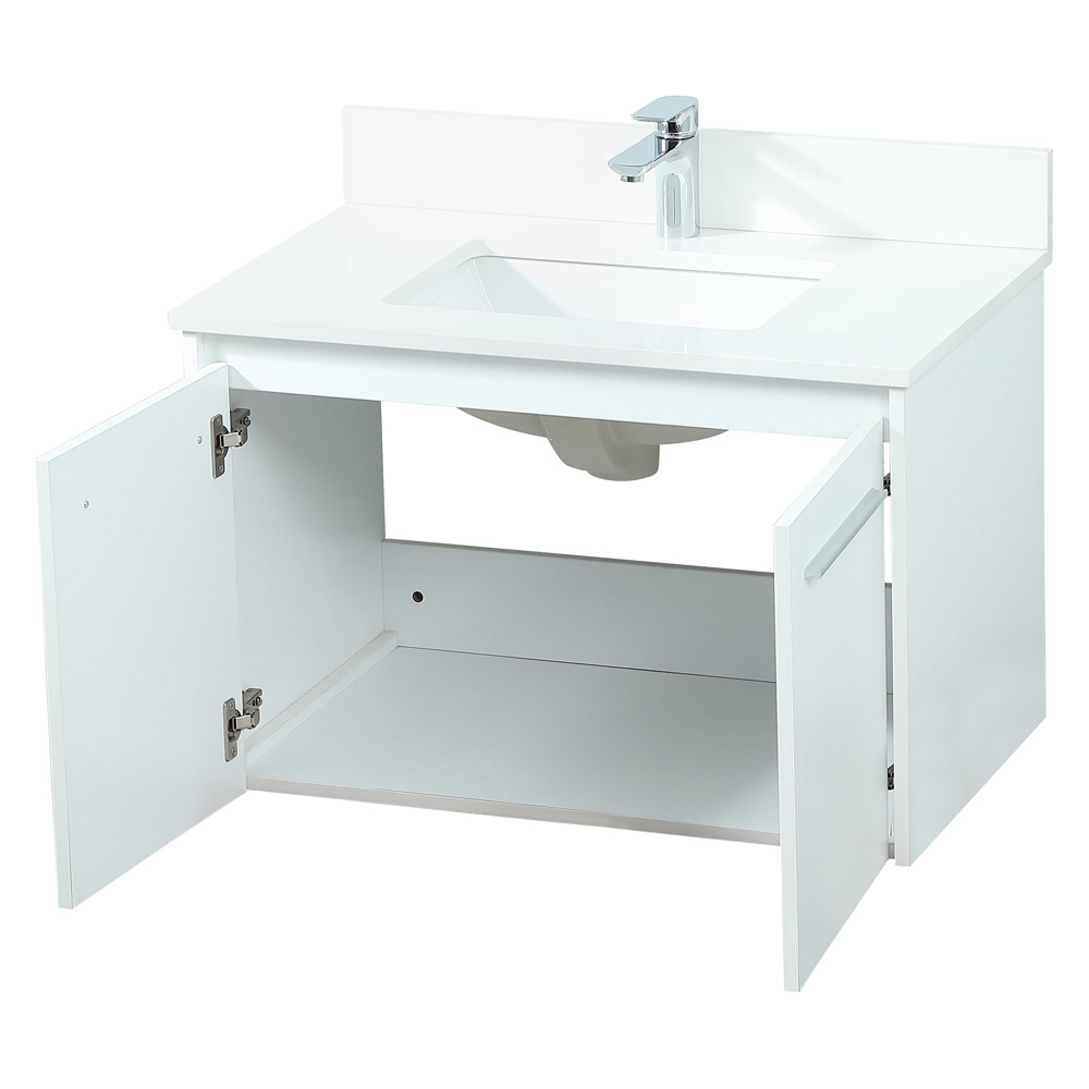 Elegant Bathroom Vanity - White (VF44530MWH-BS)