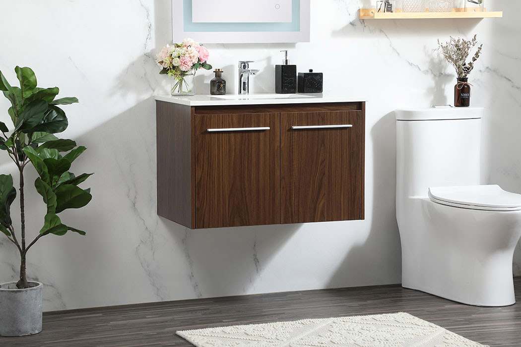 Elegant Bathroom Vanity - Walnut (VF44530MWT)