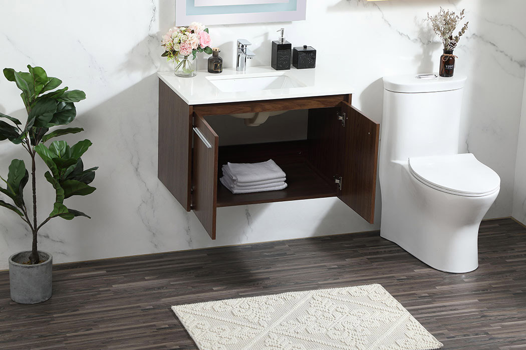 Elegant Bathroom Vanity - Walnut (VF44530MWT)