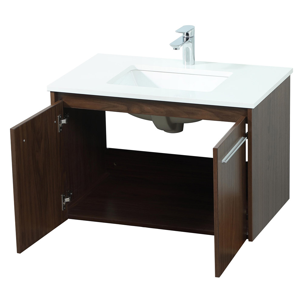 Elegant Bathroom Vanity - Walnut (VF44530MWT)