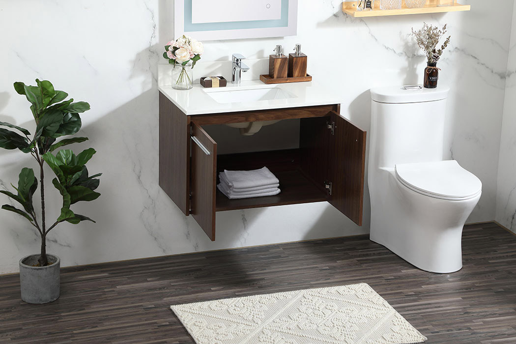 Elegant Bathroom Vanity - Walnut (VF44530MWT-BS)