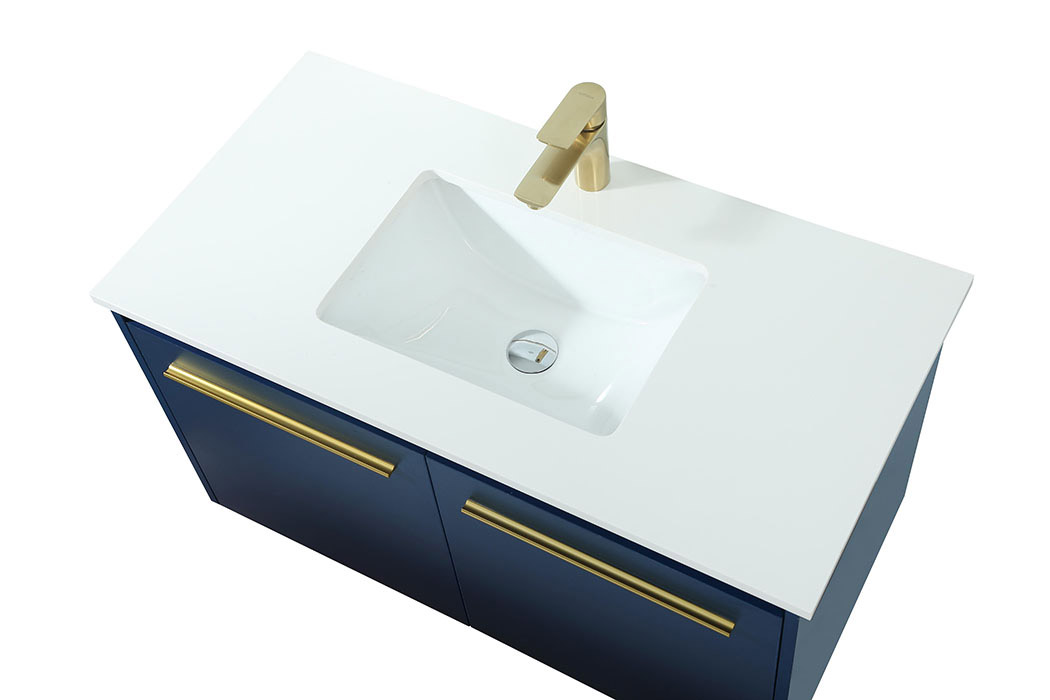 Elegant Bathroom Vanity - Blue (VF44536MBL)