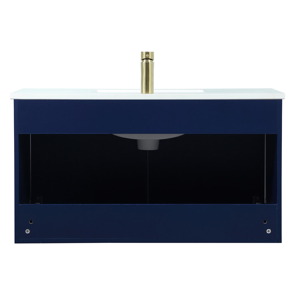 Elegant Bathroom Vanity - Blue (VF44536MBL)