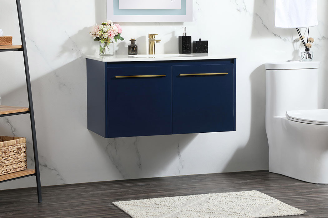 Elegant Bathroom Vanity - Blue (VF44536MBL)