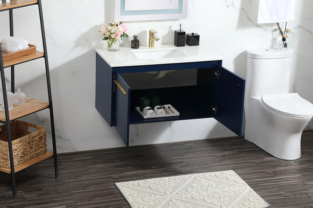 Elegant Bathroom Vanity - Blue (VF44536MBL)