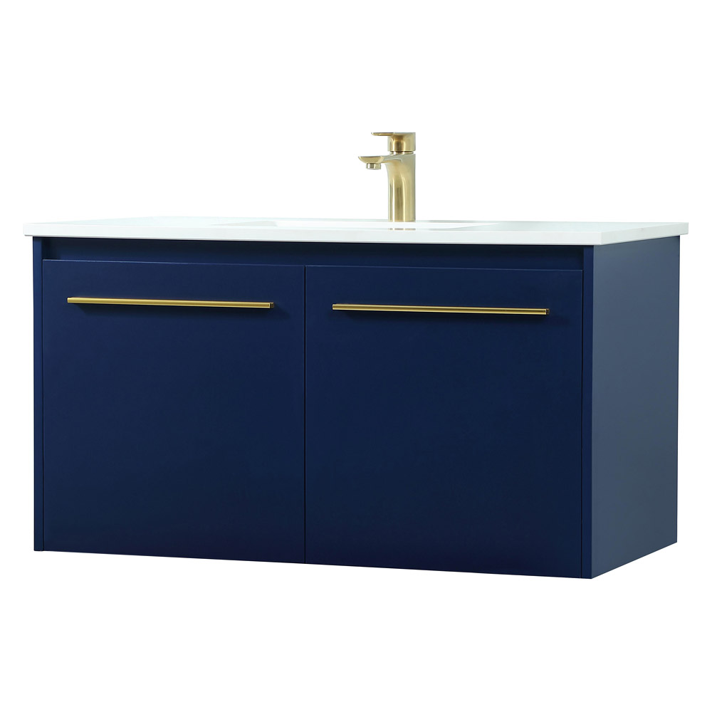 Elegant Bathroom Vanity - Blue (VF44536MBL)