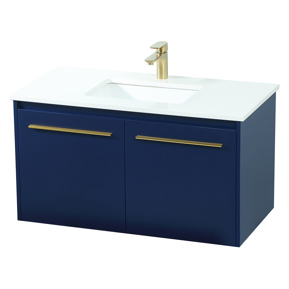 Elegant Bathroom Vanity - Blue (VF44536MBL)